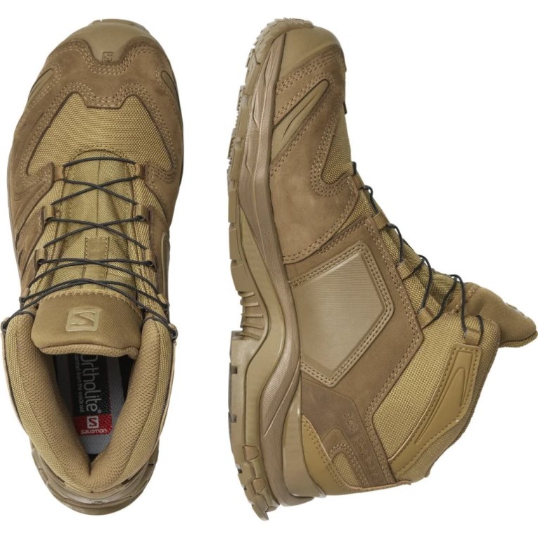 Brown Salomon Xa Forces Mid Men's Tactical Boots | PH 51473M